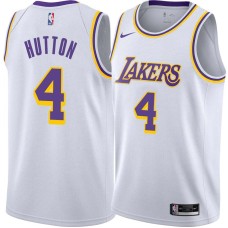 Los Angeles Lakers #4 Joe Hutton Jersey -White