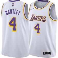 Los Angeles Lakers #4 Adrian Dantley Jersey -White