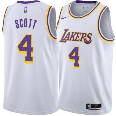 Los Angeles Lakers #4 Byron Scott Jersey -White