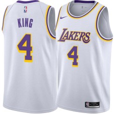 Los Angeles Lakers #4 Frankie King Jersey -White