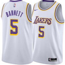 Los Angeles Lakers #5 Dick Barnett Jersey -White