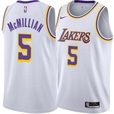 Los Angeles Lakers #5 Jim McMillian Jersey -White