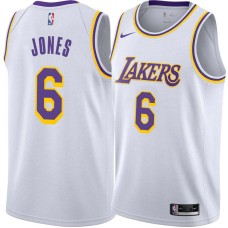 Los Angeles Lakers #6 Eddie Jones Jersey -White