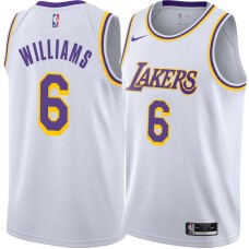 Los Angeles Lakers #6 Derrick Williams Jersey -White