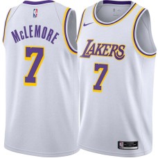 Los Angeles Lakers #7 Ben McLemore Jersey -White