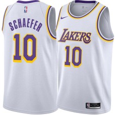 Los Angeles Lakers #10 Herm Schaefer Jersey -White