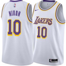 Los Angeles Lakers #10 Norm Nixon Jersey -White