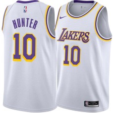 Los Angeles Lakers #10 Lindsey Hunter Jersey -White