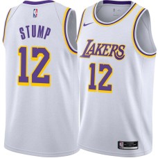 Los Angeles Lakers #12 Gene Stump Jersey -White