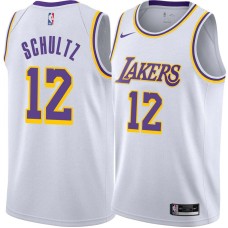 Los Angeles Lakers #12 Howie Schultz Jersey -White