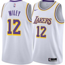 Los Angeles Lakers #12 Gene Wiley Jersey -White