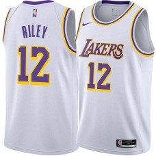 Los Angeles Lakers #12 Pat Riley Jersey -White