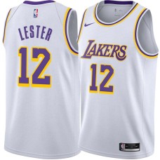 Los Angeles Lakers #12 Ronnie Lester Jersey -White