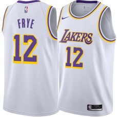 Los Angeles Lakers #12 Channing Frye Jersey -White