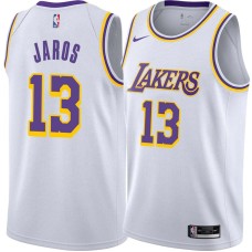 Los Angeles Lakers #13 Tony Jaros Jersey -White