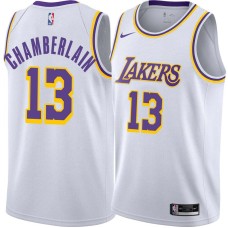 Los Angeles Lakers #13 Wilt Chamberlain Jersey -White