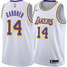 Los Angeles Lakers #14 Earl Gardner Jersey -White