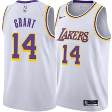 Los Angeles Lakers #14 Bud Grant Jersey -White