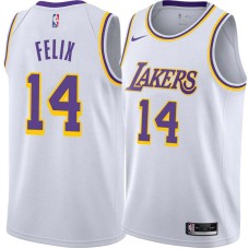 Los Angeles Lakers #14 Ray Felix Jersey -White