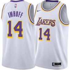 Los Angeles Lakers #14 Darrall Imhoff Jersey -White