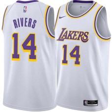 Los Angeles Lakers #14 David Rivers Jersey -White