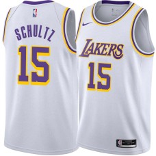 Los Angeles Lakers #15 Howie Schultz Jersey -White