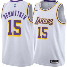 Los Angeles Lakers #15 Dick Schnittker Jersey -White