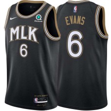 Atlanta Hawks #6 Jeremy Evans Jersey -Black 2020-21 City