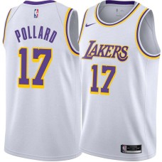 Los Angeles Lakers #17 Jim Pollard Jersey -White