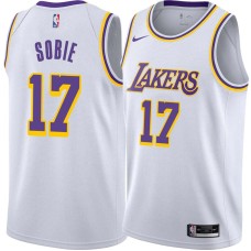 Los Angeles Lakers #17 Ron Sobie Jersey -White