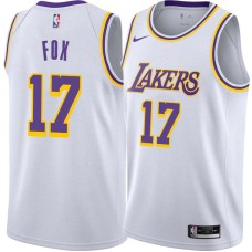 Los Angeles Lakers #17 Rick Fox Jersey -White