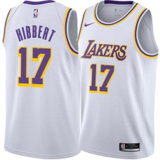 Los Angeles Lakers #17 Roy Hibbert Jersey -White