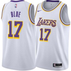 Los Angeles Lakers #17 Vander Blue Jersey -White