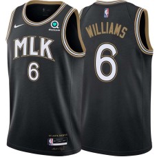 Atlanta Hawks #6 Lou Williams Jersey -Black 2020-21 City