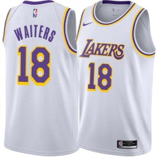 Los Angeles Lakers #18 Dion Waiters Jersey -White