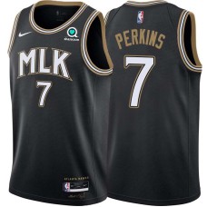 Atlanta Hawks #7 Warren Perkins Jersey -Black 2020-21 City