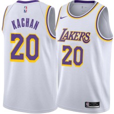 Los Angeles Lakers #20 Whitey Kachan Jersey -White