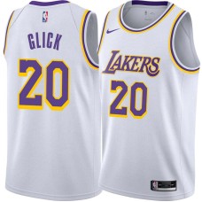 Los Angeles Lakers #20 Normie Glick Jersey -White