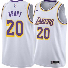 Los Angeles Lakers #20 Bud Grant Jersey -White