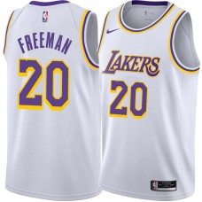 Los Angeles Lakers #20 Donnie Freeman Jersey -White