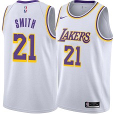 Los Angeles Lakers #21 Bobby Smith Jersey -White