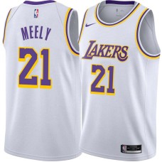 Los Angeles Lakers #21 Cliff Meely Jersey -White