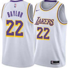 Los Angeles Lakers #22 Elgin Baylor Jersey -White