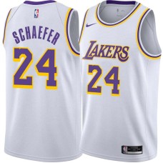 Los Angeles Lakers #24 Herm Schaefer Jersey -White