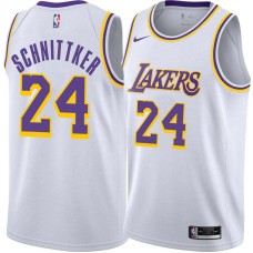 Los Angeles Lakers #24 Dick Schnittker Jersey -White