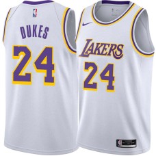 Los Angeles Lakers #24 Walter Dukes Jersey -White