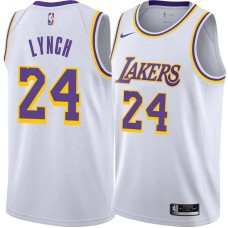 Los Angeles Lakers #24 George Lynch Jersey -White