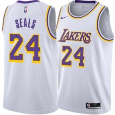 Los Angeles Lakers #24 Shea Seals Jersey -White