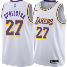 Los Angeles Lakers #27 Art Spoelstra Jersey -White