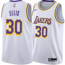 Los Angeles Lakers #30 Boo Ellis Jersey -White